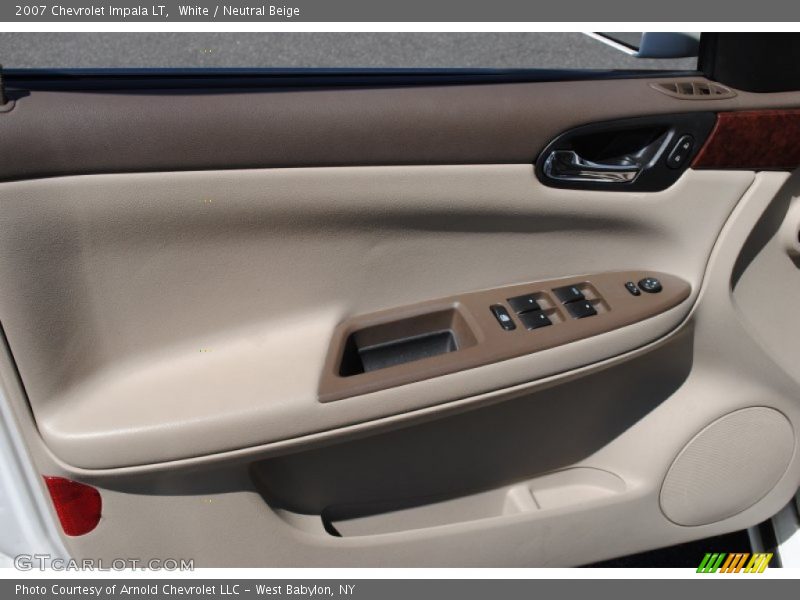 White / Neutral Beige 2007 Chevrolet Impala LT