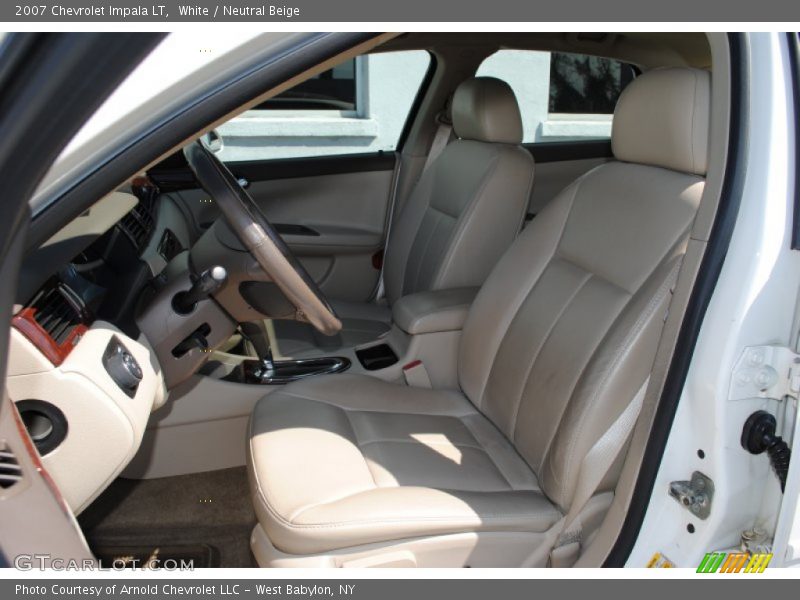 White / Neutral Beige 2007 Chevrolet Impala LT