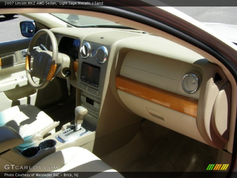 Light Sage Metallic / Sand 2007 Lincoln MKZ AWD Sedan