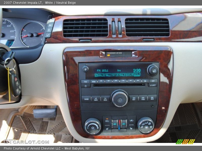 White / Neutral Beige 2007 Chevrolet Impala LT