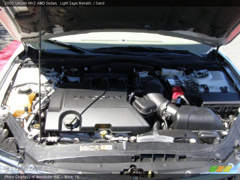 Light Sage Metallic / Sand 2007 Lincoln MKZ AWD Sedan