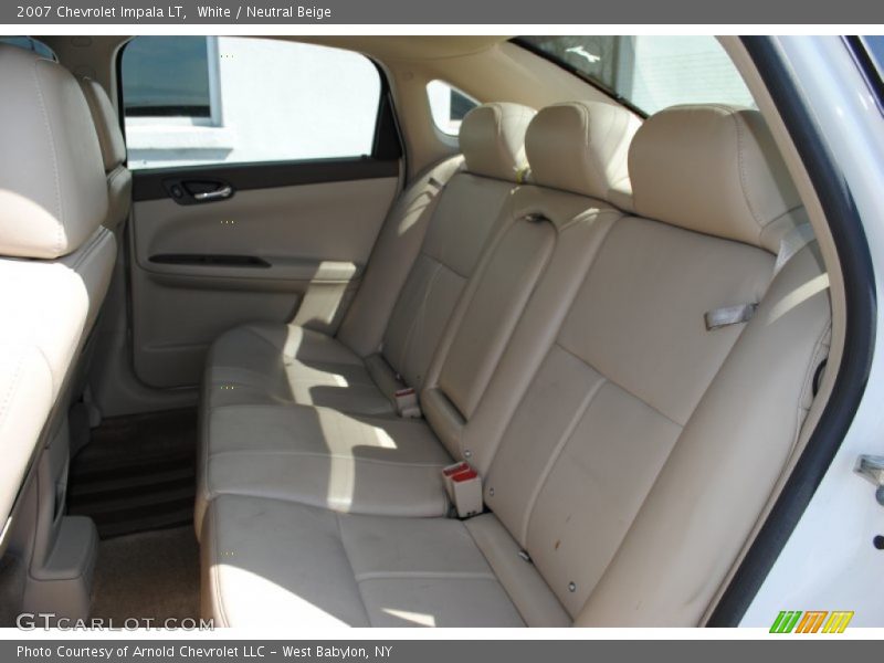 White / Neutral Beige 2007 Chevrolet Impala LT