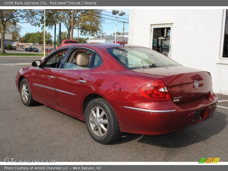 Red Jewel Tintcoat / Neutral 2008 Buick LaCrosse CXL