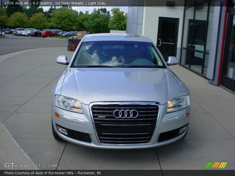 Ice Silver Metallic / Light Gray 2008 Audi A8 L 4.2 quattro