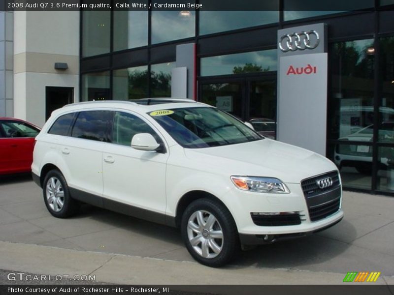 Calla White / Cardamom Beige 2008 Audi Q7 3.6 Premium quattro
