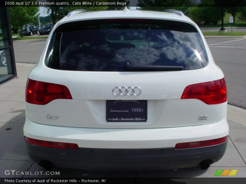 Calla White / Cardamom Beige 2008 Audi Q7 3.6 Premium quattro