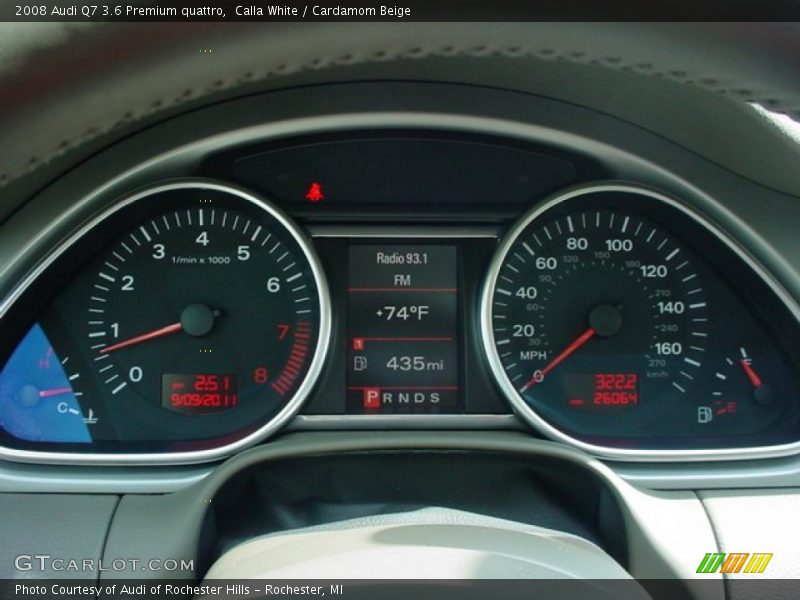 Calla White / Cardamom Beige 2008 Audi Q7 3.6 Premium quattro