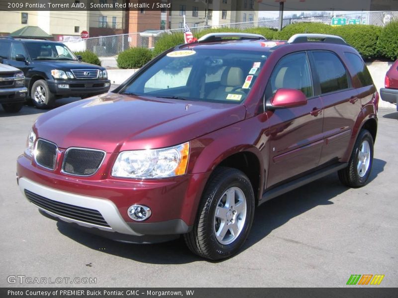 Sonoma Red Metallic / Sand 2009 Pontiac Torrent AWD