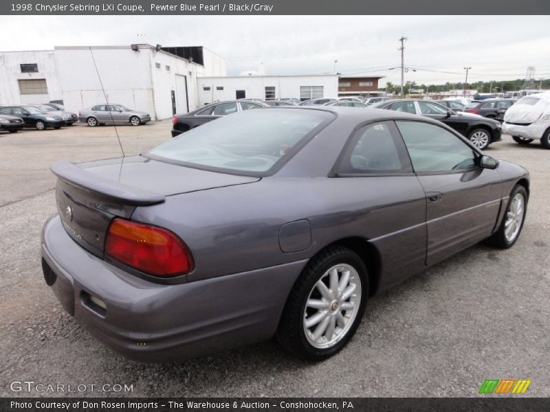 Pewter Blue Pearl / Black/Gray 1998 Chrysler Sebring LXi Coupe