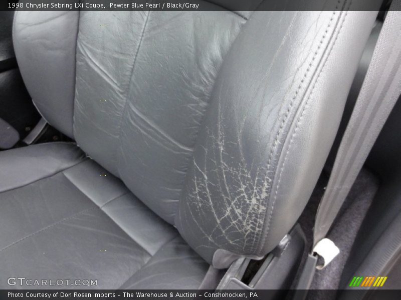 Pewter Blue Pearl / Black/Gray 1998 Chrysler Sebring LXi Coupe