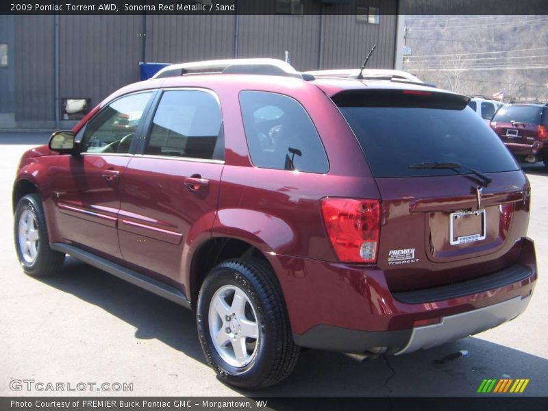 Sonoma Red Metallic / Sand 2009 Pontiac Torrent AWD