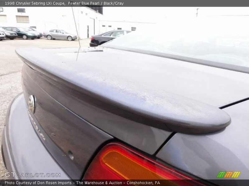 Pewter Blue Pearl / Black/Gray 1998 Chrysler Sebring LXi Coupe