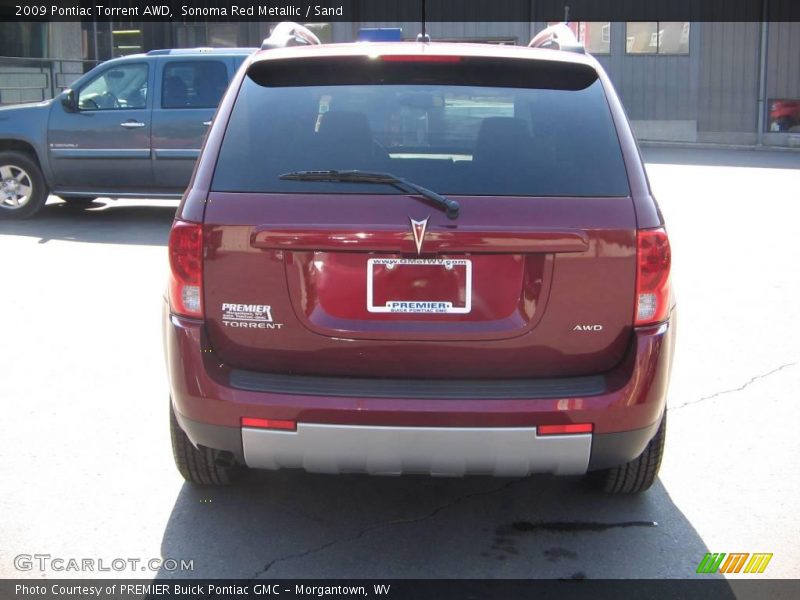 Sonoma Red Metallic / Sand 2009 Pontiac Torrent AWD