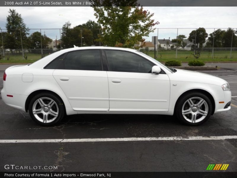 Ibis White / Black 2008 Audi A4 2.0T S-Line Sedan