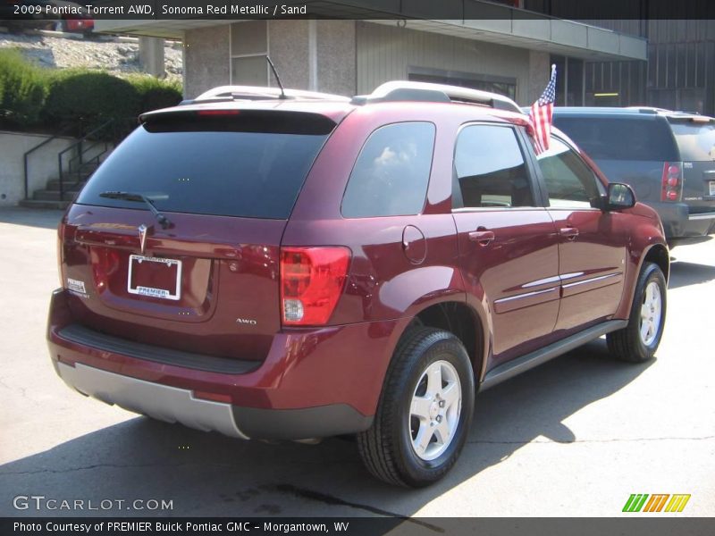 Sonoma Red Metallic / Sand 2009 Pontiac Torrent AWD