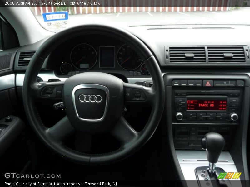 Ibis White / Black 2008 Audi A4 2.0T S-Line Sedan
