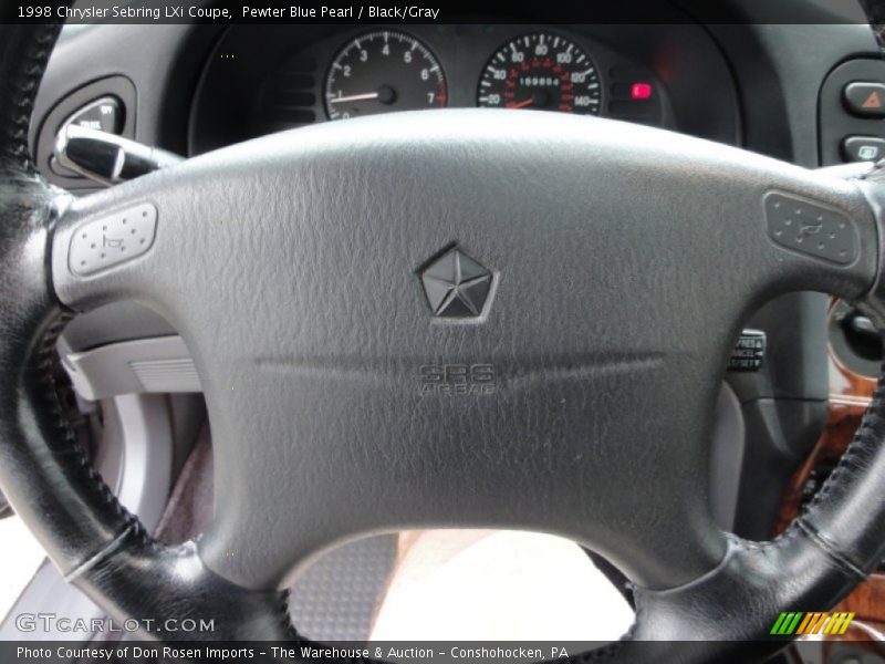 Pewter Blue Pearl / Black/Gray 1998 Chrysler Sebring LXi Coupe