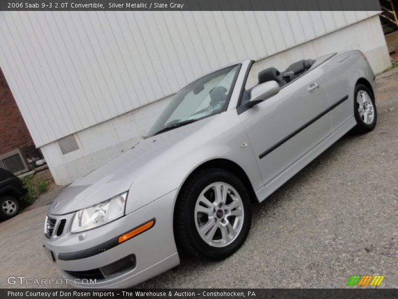 Silver Metallic / Slate Gray 2006 Saab 9-3 2.0T Convertible