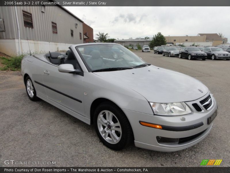 Silver Metallic / Slate Gray 2006 Saab 9-3 2.0T Convertible