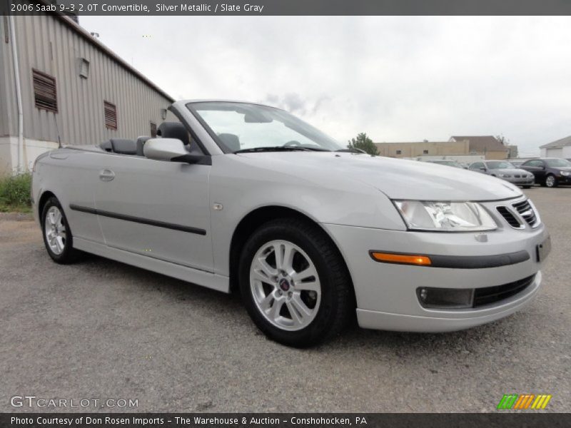 Silver Metallic / Slate Gray 2006 Saab 9-3 2.0T Convertible