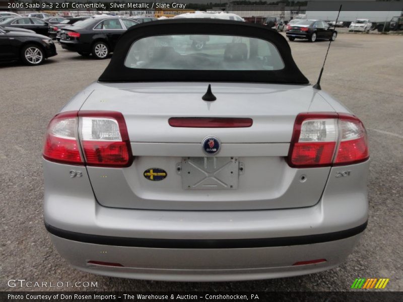 Silver Metallic / Slate Gray 2006 Saab 9-3 2.0T Convertible