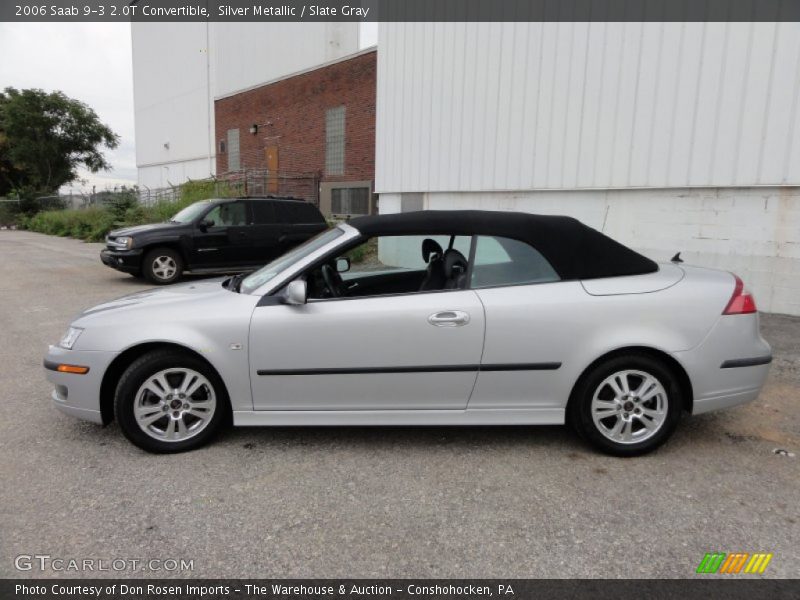 Silver Metallic / Slate Gray 2006 Saab 9-3 2.0T Convertible