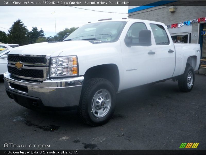 Summit White / Dark Titanium 2011 Chevrolet Silverado 2500HD LS Crew Cab 4x4