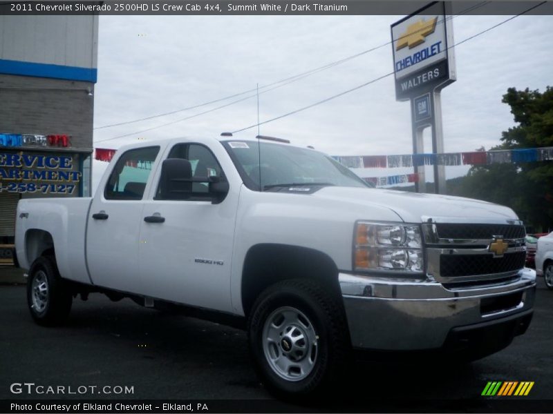 Summit White / Dark Titanium 2011 Chevrolet Silverado 2500HD LS Crew Cab 4x4