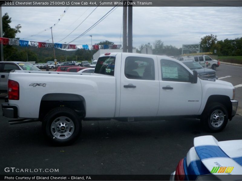 Summit White / Dark Titanium 2011 Chevrolet Silverado 2500HD LS Crew Cab 4x4
