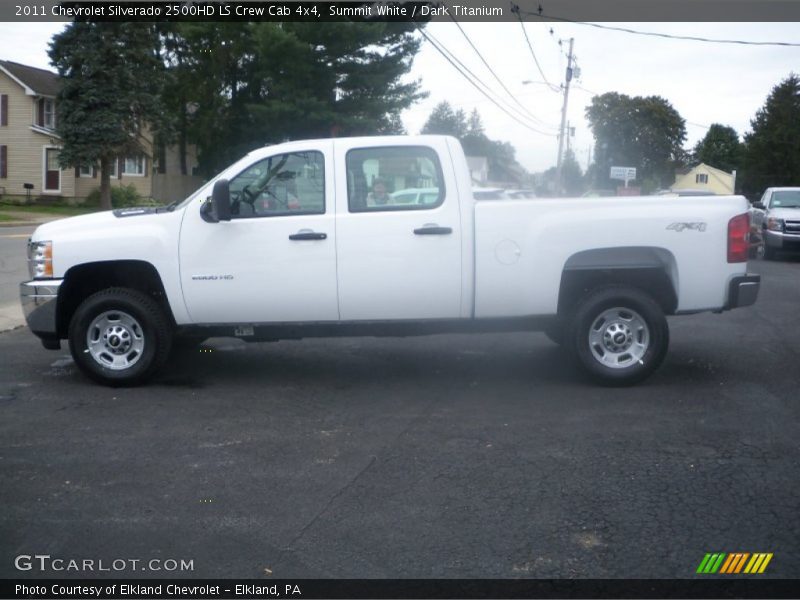 Summit White / Dark Titanium 2011 Chevrolet Silverado 2500HD LS Crew Cab 4x4