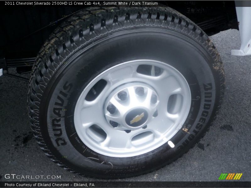 Summit White / Dark Titanium 2011 Chevrolet Silverado 2500HD LS Crew Cab 4x4