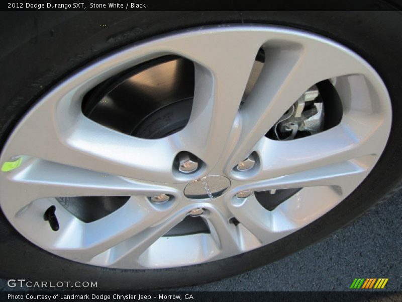 Stone White / Black 2012 Dodge Durango SXT
