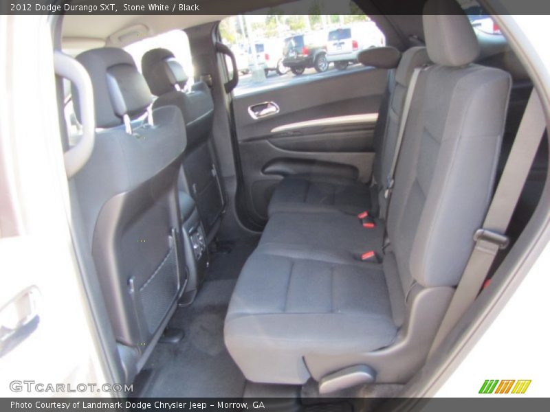 Stone White / Black 2012 Dodge Durango SXT
