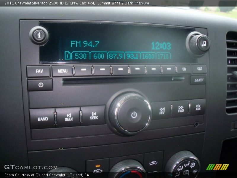 Summit White / Dark Titanium 2011 Chevrolet Silverado 2500HD LS Crew Cab 4x4