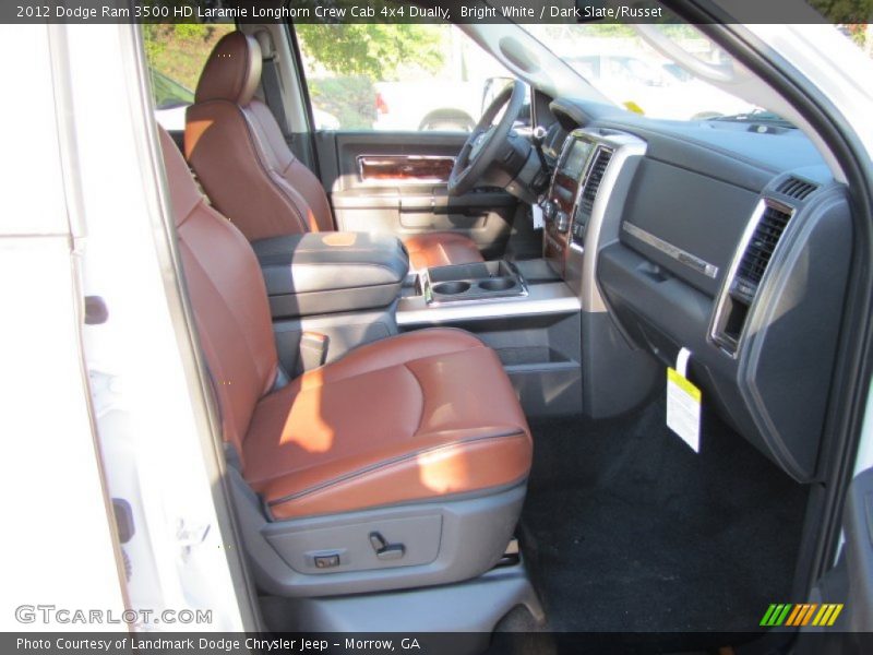 2012 Ram 3500 HD Laramie Longhorn Crew Cab 4x4 Dually Dark Slate/Russet Interior