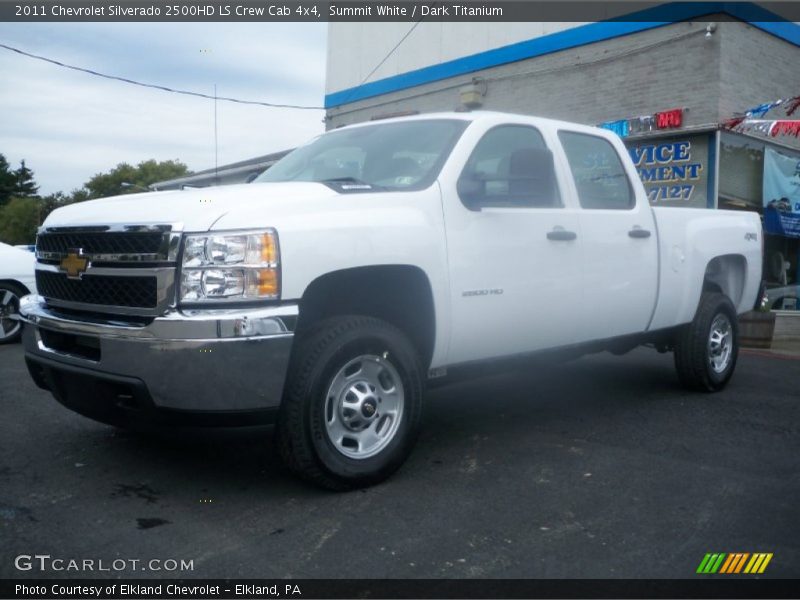 Summit White / Dark Titanium 2011 Chevrolet Silverado 2500HD LS Crew Cab 4x4