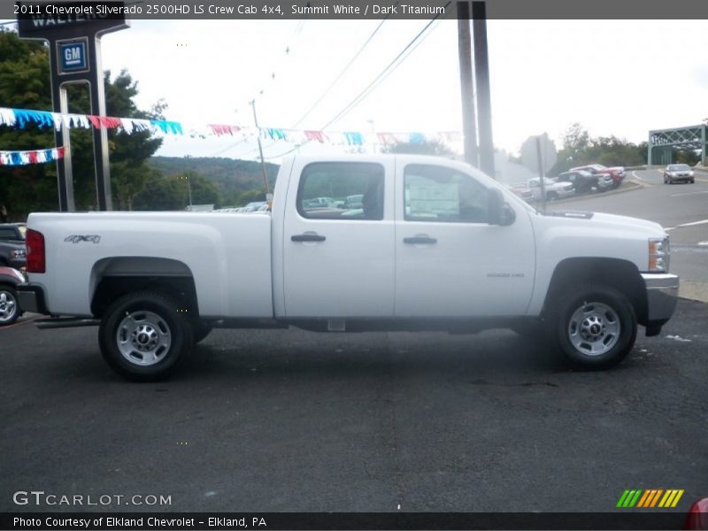 Summit White / Dark Titanium 2011 Chevrolet Silverado 2500HD LS Crew Cab 4x4