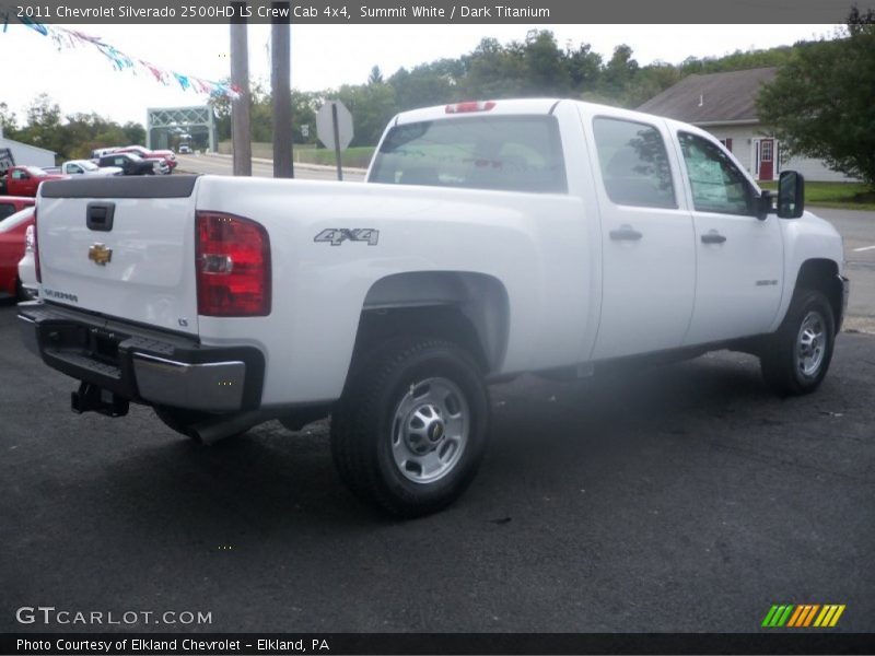 Summit White / Dark Titanium 2011 Chevrolet Silverado 2500HD LS Crew Cab 4x4