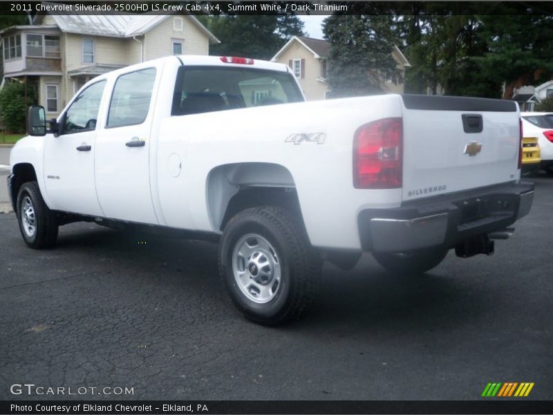 Summit White / Dark Titanium 2011 Chevrolet Silverado 2500HD LS Crew Cab 4x4