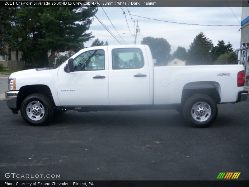 Summit White / Dark Titanium 2011 Chevrolet Silverado 2500HD LS Crew Cab 4x4