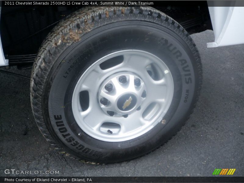 Summit White / Dark Titanium 2011 Chevrolet Silverado 2500HD LS Crew Cab 4x4