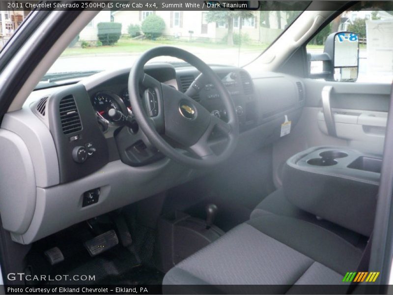 Summit White / Dark Titanium 2011 Chevrolet Silverado 2500HD LS Crew Cab 4x4
