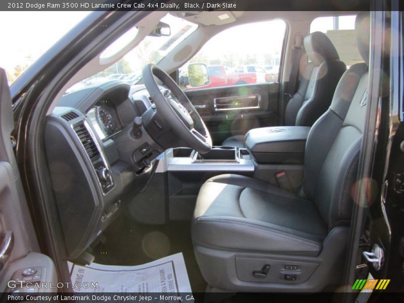  2012 Ram 3500 HD Laramie Crew Cab 4x4 Dually Dark Slate Interior