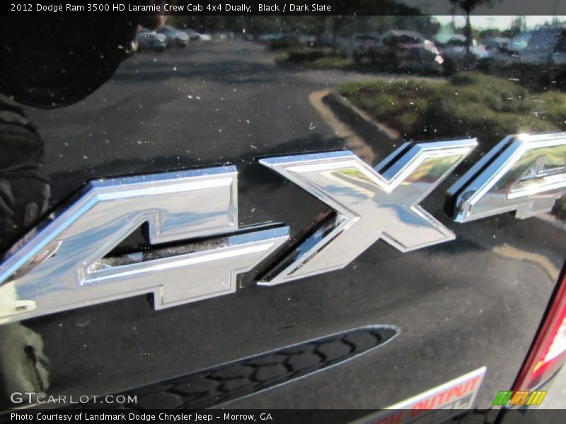 Black / Dark Slate 2012 Dodge Ram 3500 HD Laramie Crew Cab 4x4 Dually