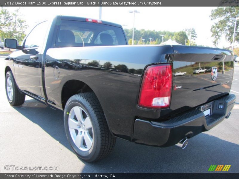 Black / Dark Slate Gray/Medium Graystone 2012 Dodge Ram 1500 Express Regular Cab