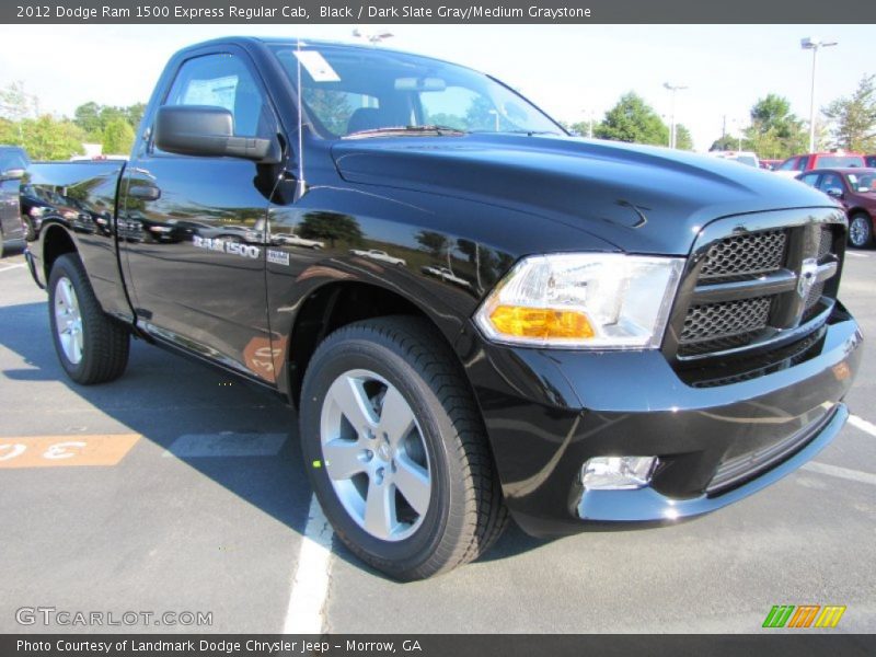 Black / Dark Slate Gray/Medium Graystone 2012 Dodge Ram 1500 Express Regular Cab