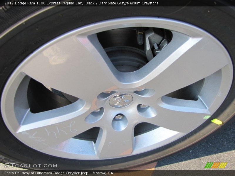 Black / Dark Slate Gray/Medium Graystone 2012 Dodge Ram 1500 Express Regular Cab