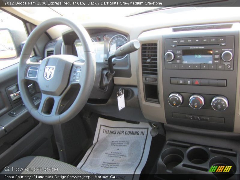 Black / Dark Slate Gray/Medium Graystone 2012 Dodge Ram 1500 Express Regular Cab
