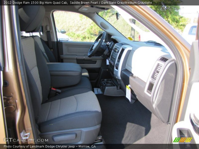 Saddle Brown Pearl / Dark Slate Gray/Medium Graystone 2012 Dodge Ram 1500 Big Horn Quad Cab