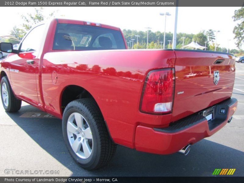 Flame Red / Dark Slate Gray/Medium Graystone 2012 Dodge Ram 1500 Express Regular Cab